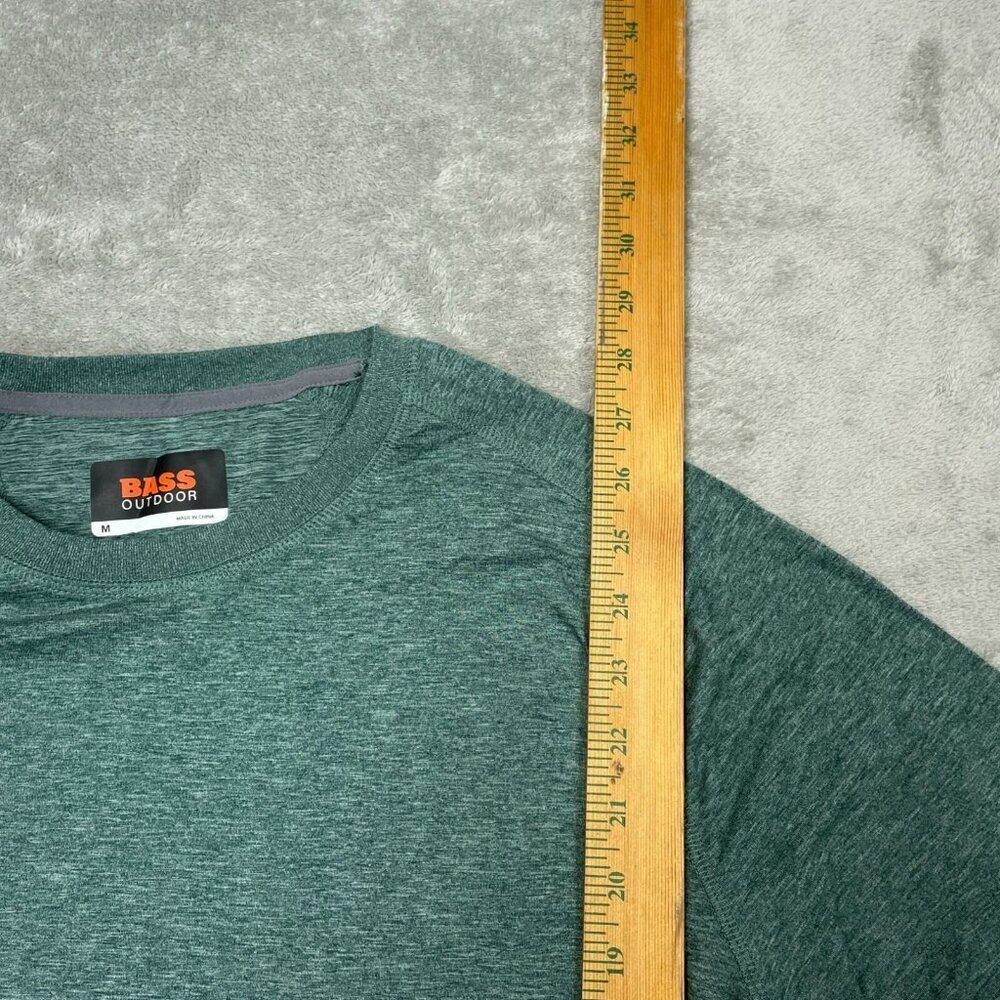 Bass Outdoor Microtech Perf SS Tee M Dry Flex Shield Green NWT 6273 - Picture 7 of 9